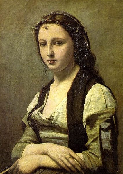 Jean-Baptiste Camille Corot Woman with a Pearl